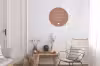 Geluk is het enige wat zich verdubbelt - Quotes - Spreuken Wandcirkel aluminium klein -woonkamer