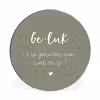 Geluk is genieten van wat er is - Quotes - Geluk definitie - Tekst - Woordenboek Wandcirkel aluminium klein -3d
