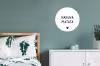 Hakuna matata - Spreuken - Quotes Wandcirkel aluminium klein -slaapkamer