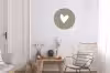Hart - Design - Liefde Wandcirkel aluminium klein -woonkamer