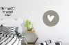 Hart - Design - Liefde Wandcirkel aluminium klein -kinderkamer