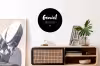 Geniet meer niet - Quotes - Genieten - Tekst Wandcirkel aluminium klein -kantoor