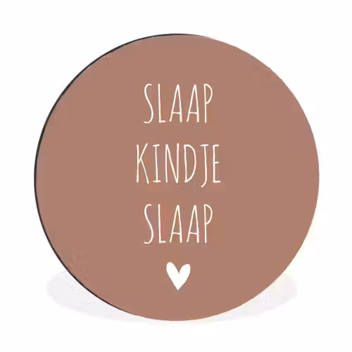 Slaap kindje slaap - Quotes - Spreuken Wandcirkel aluminium klein -3d