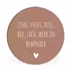 Zing vecht huil bid lach werk en bewonder - Quotes - Spreuken - Ramses Shaffy Wandcirkel aluminium klein -3d