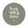 Zomer - Tekst - Zonnetje, wijntje & kletsen - Quotes Wandcirkel aluminium klein -3d