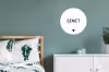 Spreuken - Geniet - Quotes Wandcirkel aluminium klein -slaapkamer