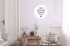 Spreuken - Grote avonturen beginnen klein - Quotes Wandcirkel aluminium klein -woonkamer