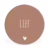 Spreuken - Lief - Quotes Wandcirkel aluminium klein -3d