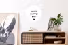 Spreuken - Huisje boompje baby - Quotes Wandcirkel aluminium klein -kantoor