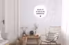 Spreuken - Quotes - Geluk zit in een klein rompertje Wandcirkel aluminium klein -woonkamer