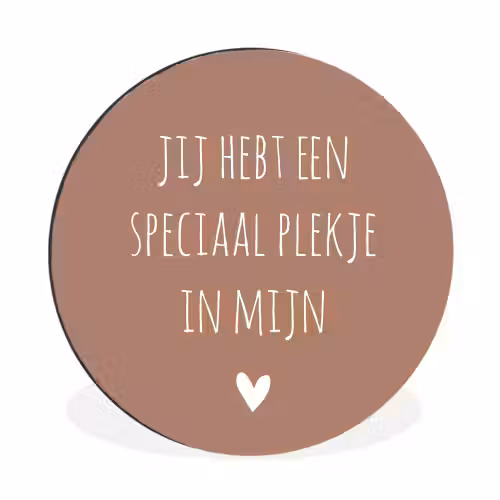 Spreuken - Quotes - Jij hebt een speciaal plekje in mijn hart Wandcirkel aluminium klein -3d