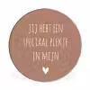 Spreuken - Quotes - Jij hebt een speciaal plekje in mijn hart Wandcirkel aluminium klein -3d