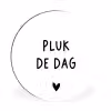 Spreuken - Quotes - Pluk de dag - Carpe diem Wandcirkel aluminium klein -3d