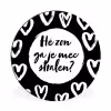 Quotes - Hé zon, ga je mee stralen? - Tekst - Zon - Zomer Wandcirkel aluminium klein -3d