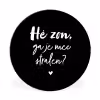 Quotes - Hé zon, ga je mee stralen? - Zomer - Tekst - Zon Wandcirkel aluminium klein -3d