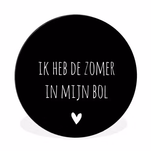 Quotes - Ik heb de zomer in mijn bol - André Hazes - Spreuken Wandcirkel aluminium klein -3d