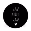 Quotes - Slaap kindje slaap - Spreuken Wandcirkel aluminium klein -3d