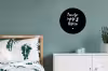 Quotes - Zonnetje, wijntje & kletsen - Tekst - Wijn - Zomer Wandcirkel aluminium klein -slaapkamer