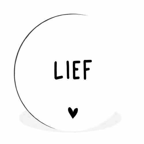 Quotes - Lief - Spreuken Wandcirkel aluminium klein -3d
