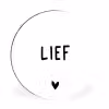 Quotes - Lief - Spreuken Wandcirkel aluminium klein -3d