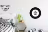 Quotes - Tekst - Oh happy day - Geluk Wandcirkel aluminium klein -kinderkamer