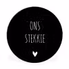 Quotes - Stekkie - Ons stekkie Wandcirkel aluminium klein -3d