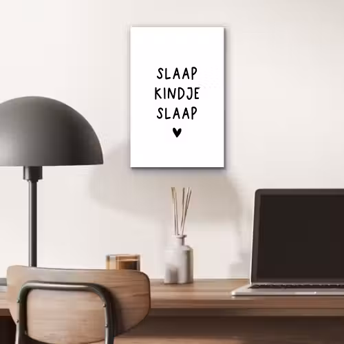 Slaap kindje slaap - Spreuken - Quotes aluminium wit klein -sfeer5