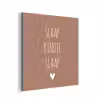 Slaap kindje slaap - Quotes - Spreuken aluminium wit klein -3d