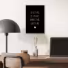 Spreuken - Je kust me je sust me - Quotes - Maaike Ouboter aluminium wit klein -sfeer5