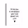 Spreuken - En dan denk ik aan Brabant - Quotes - Guus Meeuwis aluminium wit klein -3d