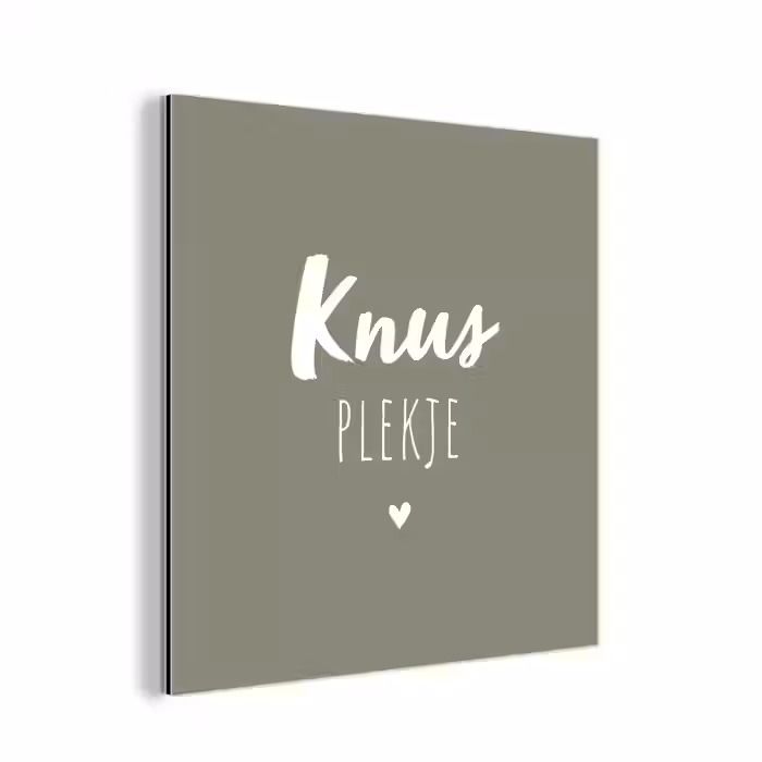 Spreuken - Knus plekje - Tekst - Zomer aluminium wit klein -3d