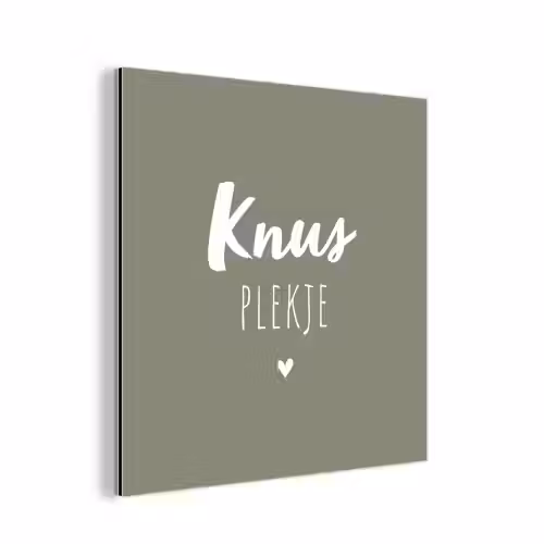 Spreuken - Knus plekje - Tekst - Zomer aluminium wit klein -3d