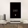 Spreuken - Geniet - Quotes aluminium wit klein -sfeer1