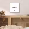 Spreuken - Geniet - Quotes aluminium wit klein -sfeer3
