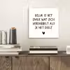 Spreuken - Geluk is het enige wat zich verdubbelt - Quotes aluminium wit klein -sfeer1