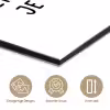 Spreuken - Geluk is het enige wat zich verdubbelt - Quotes aluminium wit klein -closeup_DE