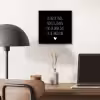 Spreuken - Ik heb het nog nooit gedaan dus - Quotes aluminium wit klein -sfeer5