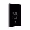 Spreuken - Kleine baas - Quotes aluminium wit klein -3d