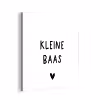 Spreuken - Kleine baas - Quotes aluminium wit klein -3d