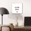 Spreuken - Kleine baas - Quotes aluminium wit klein -sfeer5