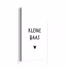 Spreuken - Kleine baas - Quotes aluminium wit klein -3d