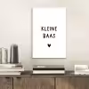 Spreuken - Kleine baas - Quotes aluminium wit klein -sfeer1