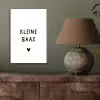 Spreuken - Kleine baas - Quotes aluminium wit klein -sfeer2