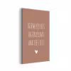 Spreuken - Adem kusjes in en blaas hartjes uit - Quotes aluminium wit klein -3d