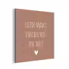 Spreuken - Liefde maakt van een huis een thuis - Quotes aluminium wit klein -3d