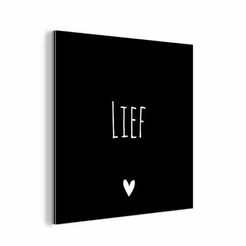 Spreuken - Lief - Quotes aluminium wit klein -3d