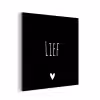 Spreuken - Lief - Quotes aluminium wit klein -3d
