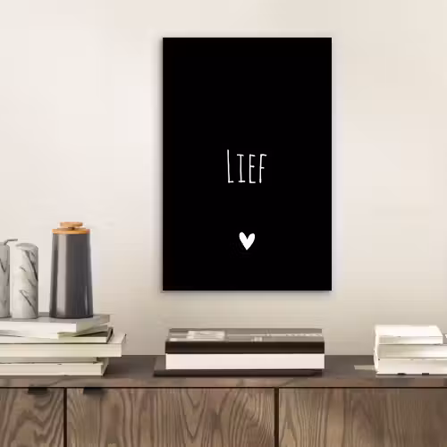 Spreuken - Lief - Quotes aluminium wit klein -sfeer1