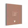 Spreuken - Lief - Quotes aluminium wit klein -3d