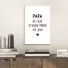 Spreuken - Papa - Papa ik lijk steeds meer op jou - Quotes - Stef Bos aluminium wit klein -sfeer1